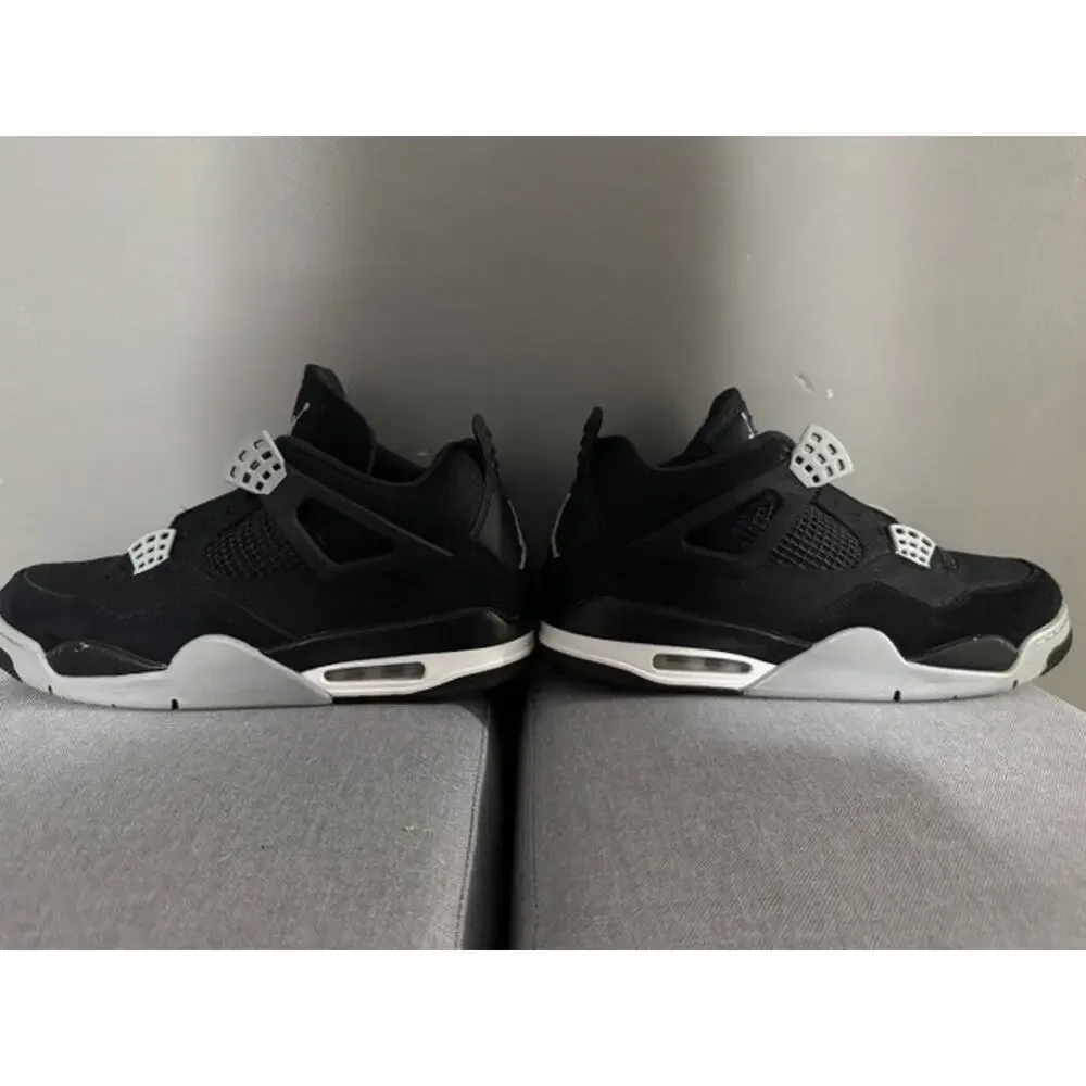 Jordan 4 Retro SE Mid Black Canvas-Mens Size 12